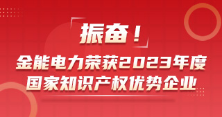 振奮！金能電力榮獲2023年度國家知識產權優勢企業